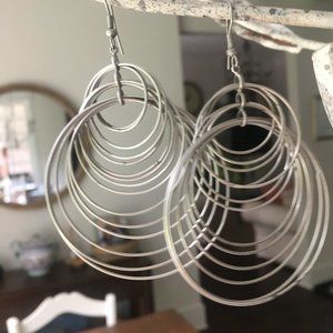 Fabulous metal dangle earrings